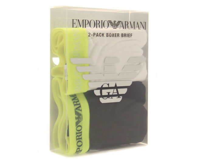 Emporio Armani 2 Pack  Boxers Mens