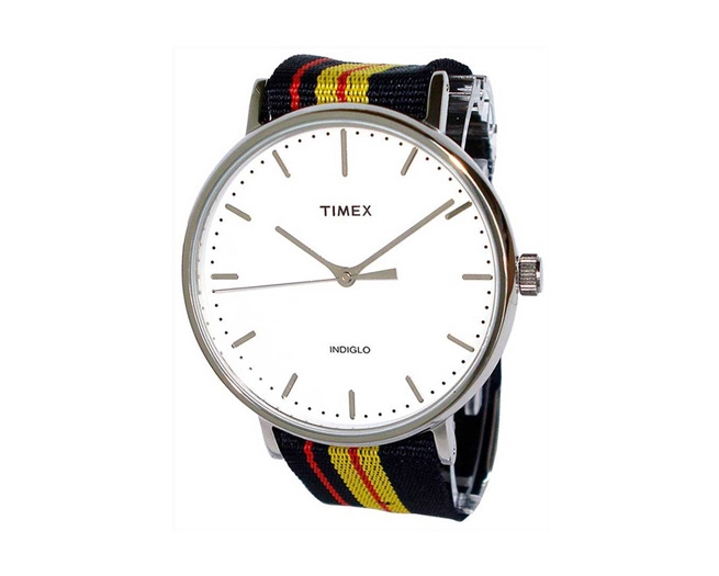 Timex Analogue Quartz Weekender WR 30mt Watch Unisex White