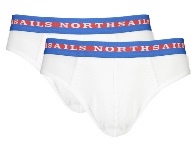 North Sails 2 Pack Brief Mens White
