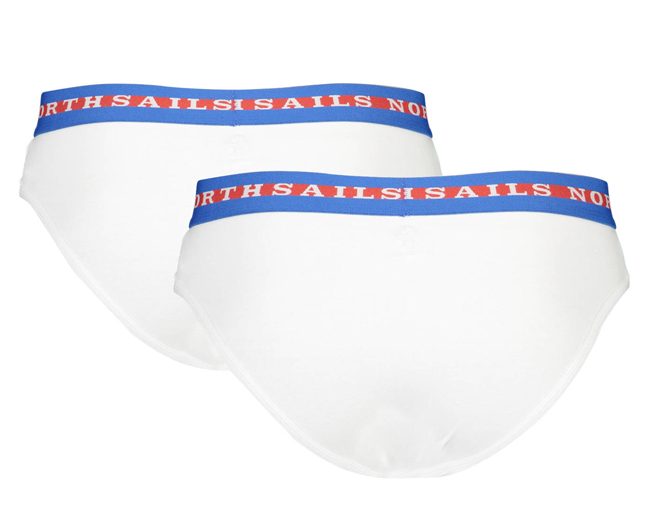 North Sails 2 Pack Brief Mens White