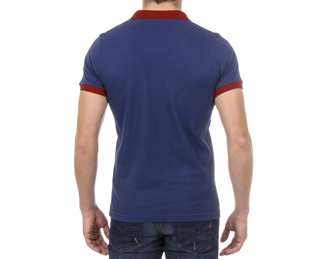 Ufford & Suffolk Polo Shirt Mens Navy Blue