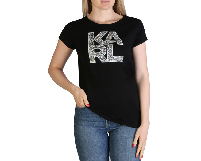 Karl Lagerfeld T-shirt Womens Black