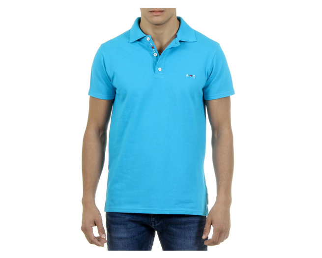Andrew Charles Polo Shirts Mens Light Blue