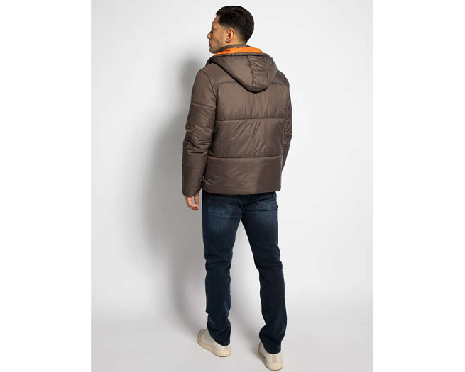 Azabo Quilted Jacket Mens Brown