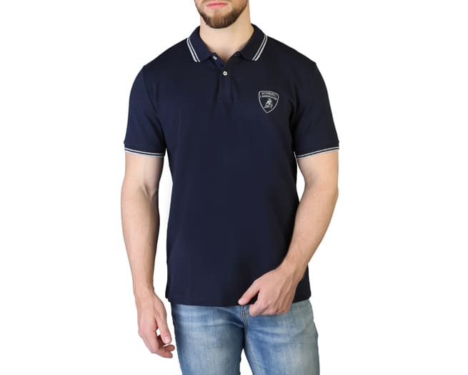 Lamborghini Polo Shirt Mens Blue