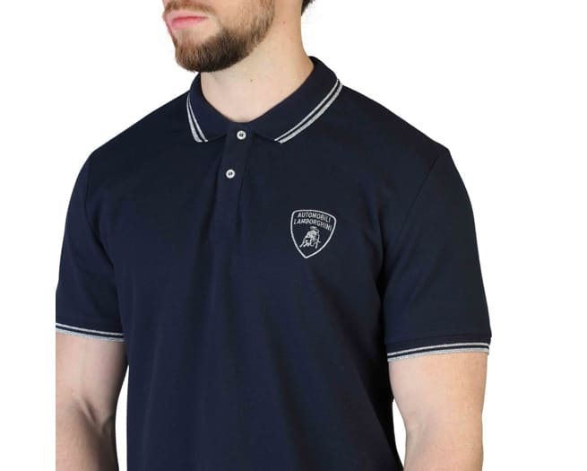 Lamborghini Polo Shirt Mens Blue