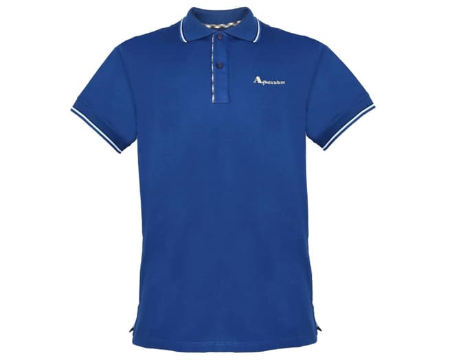 Aquascutum Polo Shirt Mens Blue