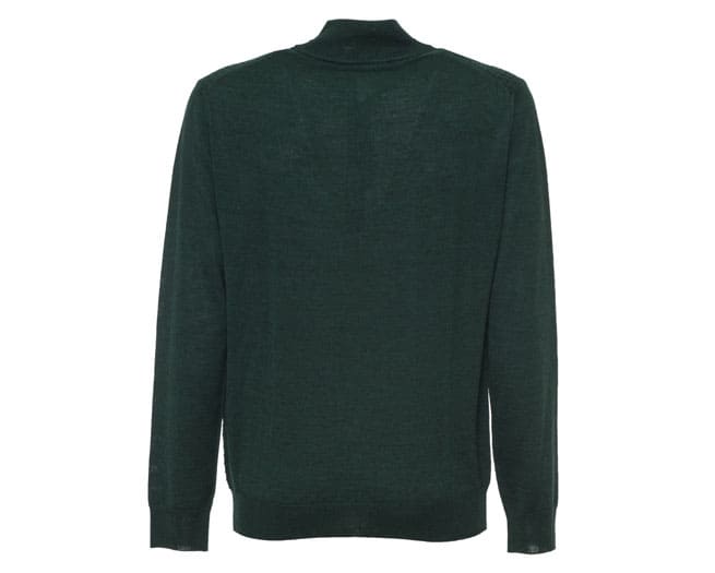 Ungaro Half Zip Jumper Mens Green