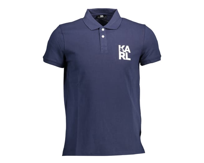 Karl Lagerfeld Polo Shirt Mens Blue