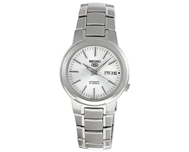 Seiko 5 Watch Mens White