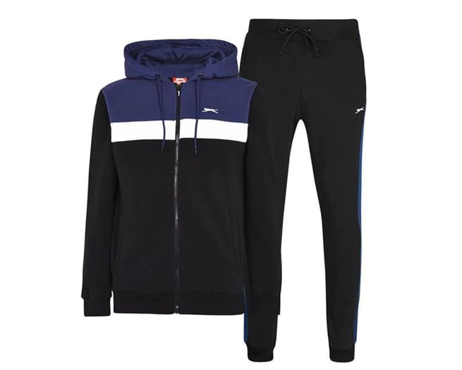 Slazenger Full Zip Tracksuit Mens Black