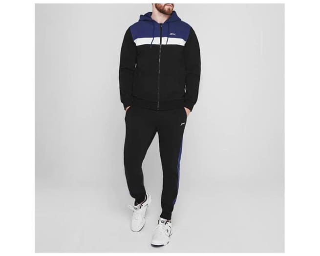 Slazenger Full Zip Tracksuit Mens Black
