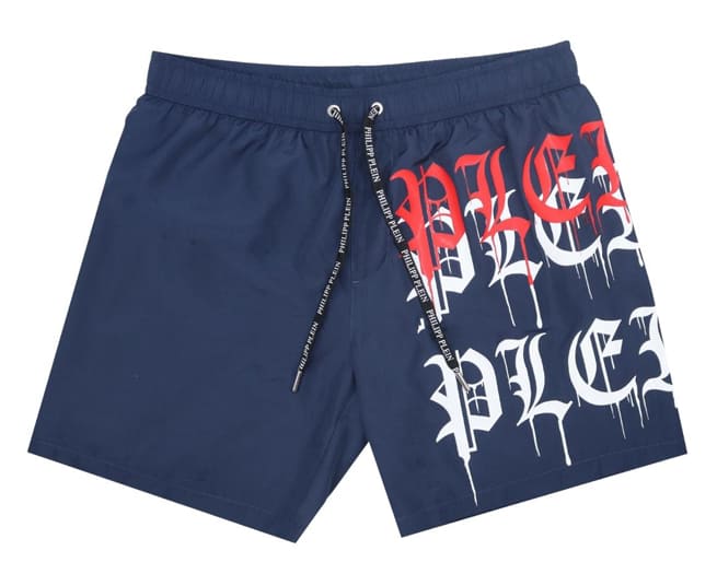Philipp Plein Swim Shorts Mens Navy Blue