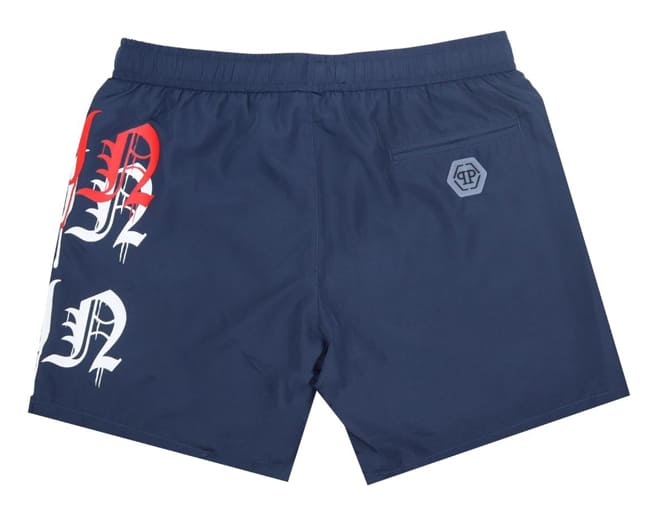 Philipp Plein Swim Shorts Mens Navy Blue