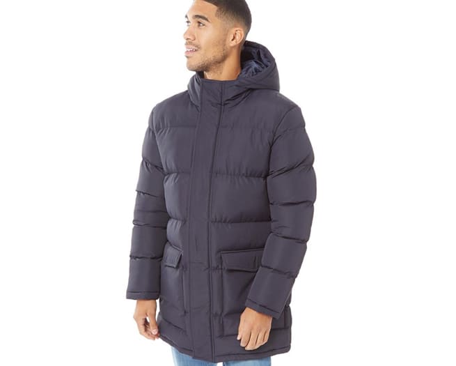 French Connection Parka Row Jacket Mens Marine