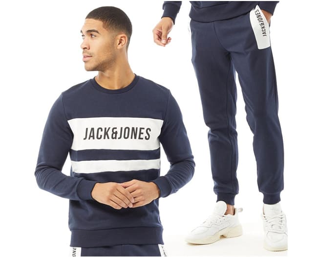 Jack & Jones Toms Tracksuit Mens Navy