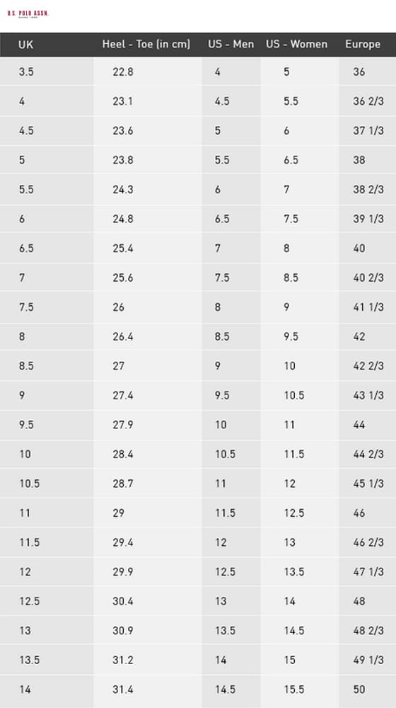 No SIZE GUIDE Available.