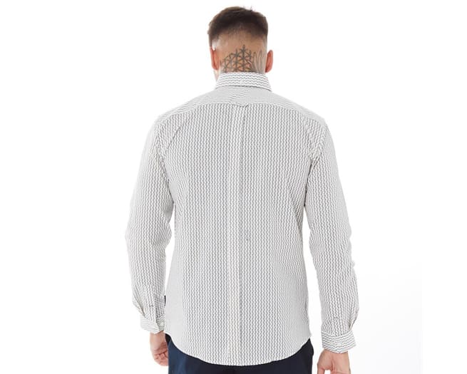 Ben Sherman Shirt Mens White Multi