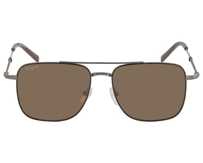 Salvatore Ferragamo Sunglasses Mens Dark Ruthenium