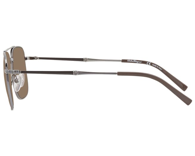 Salvatore Ferragamo Sunglasses Mens Dark Ruthenium