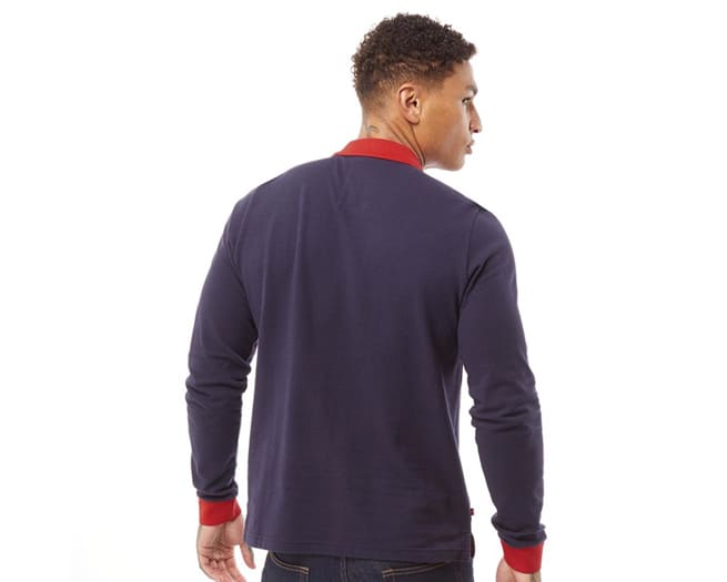 Luke 1977 Polo Shirt Mens Navy Red