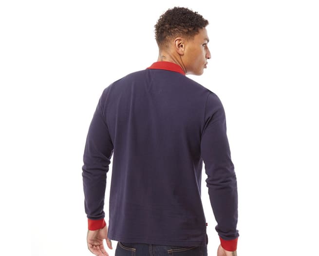 Luke 1977 Polo Shirt Mens Navy Red