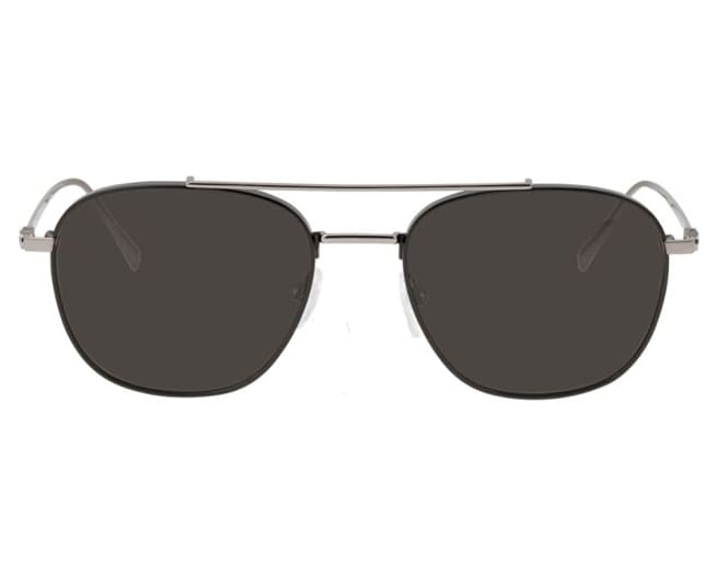 Salvatore Ferragamo Sunglasses Mens Shiny Gunmetal Grey