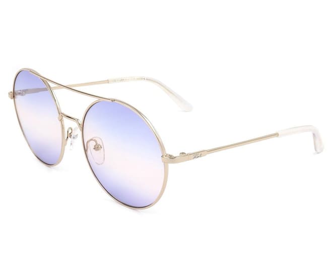 Karl Lagerfeld Sunglasses Womens Gold Azure
