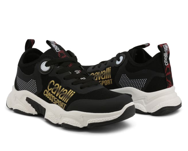 Cavalli Class Sneakers Mens Black White