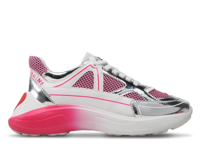Love Moschino Sneakers Womens Pink White