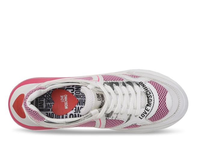 Love Moschino Sneakers Womens Pink White