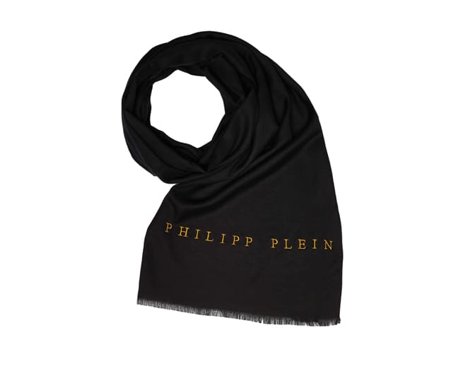 Philipp Plein Scarf Mens Black