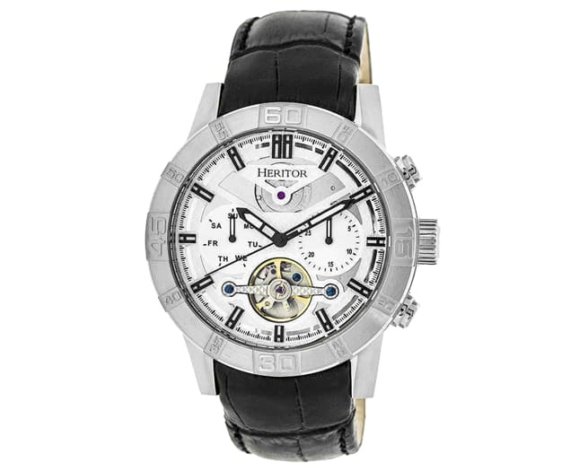 Heritor Watch Mens Silver