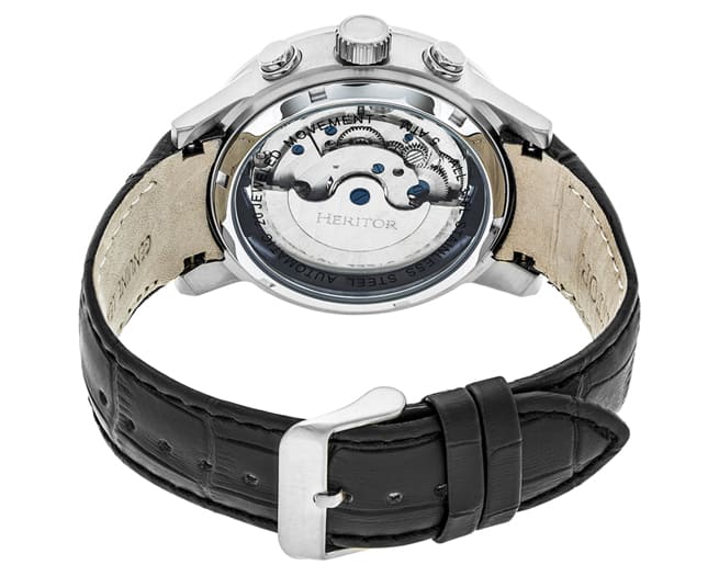 Heritor Watch Mens Silver