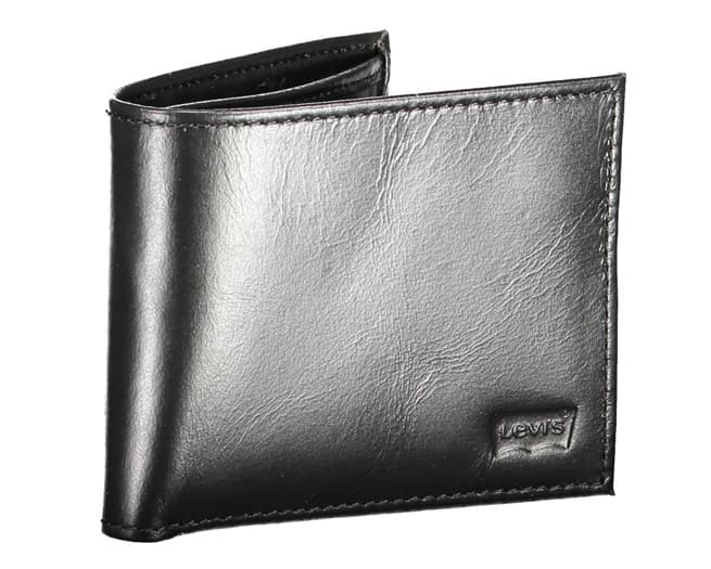 Levis Wallet Mens Dark Black