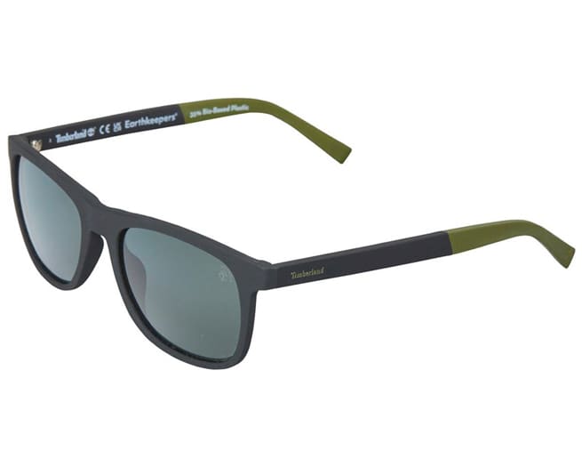 Timberland Sunglasses Mens Matte Black Green
