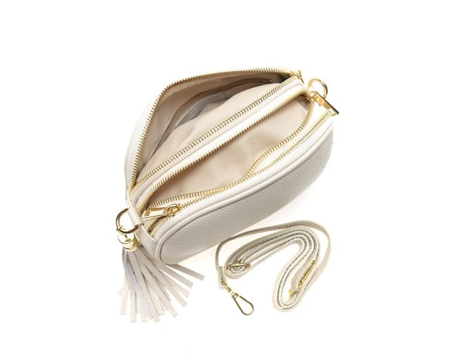 Carla Ferrari Shoulder Bag Womens Beige