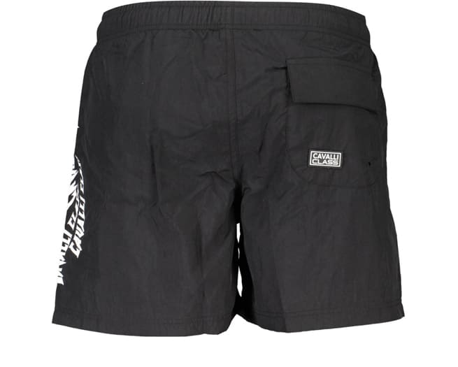 Cavalli Class Shorts Mens Black White