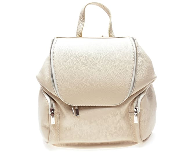 Luisa Vannini Backpack Womens Beige