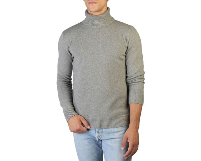 Cashmere Sweater Mens Grey