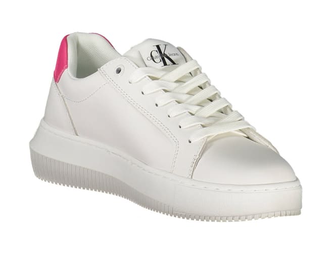 Calvin Klein Sneakers Womens White Pink