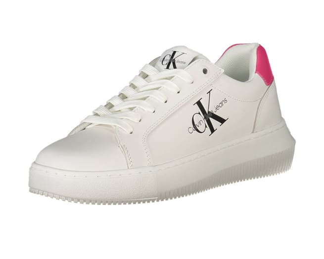 Calvin Klein Sneakers Womens White Pink