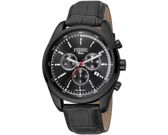 Ferre Milano Watch Mens Dark Black
