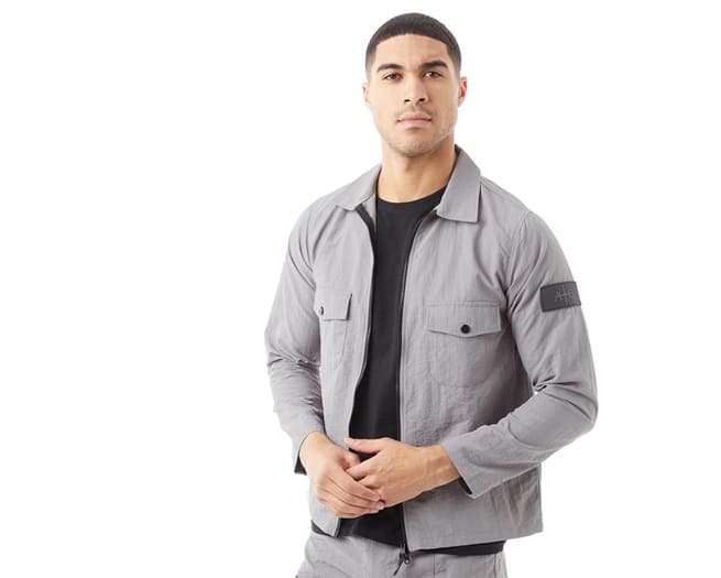 Avant Garde Overshirt Mens Slate Grey