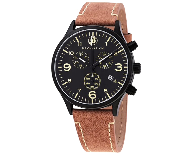 Brooklyn Watch Co. Watch Mens Black Brown