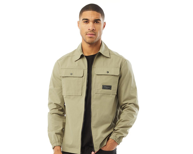 Closure London Overshirt Mens Taupe