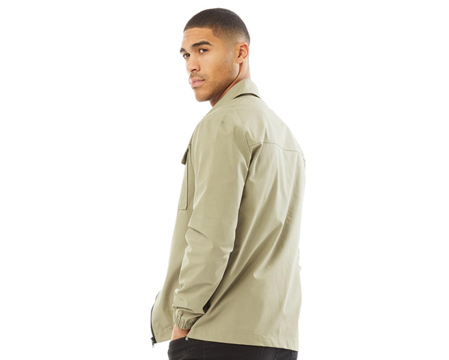 Closure London Overshirt Mens Taupe