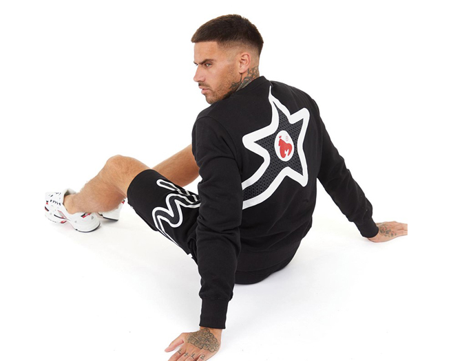 Money Sig Star Co-ord Mens Black White