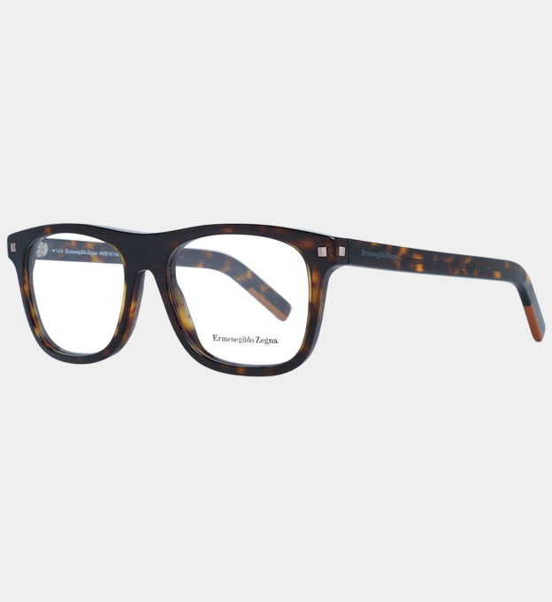 Ermenegildo Zegna Optical Frames Mens Black Brown