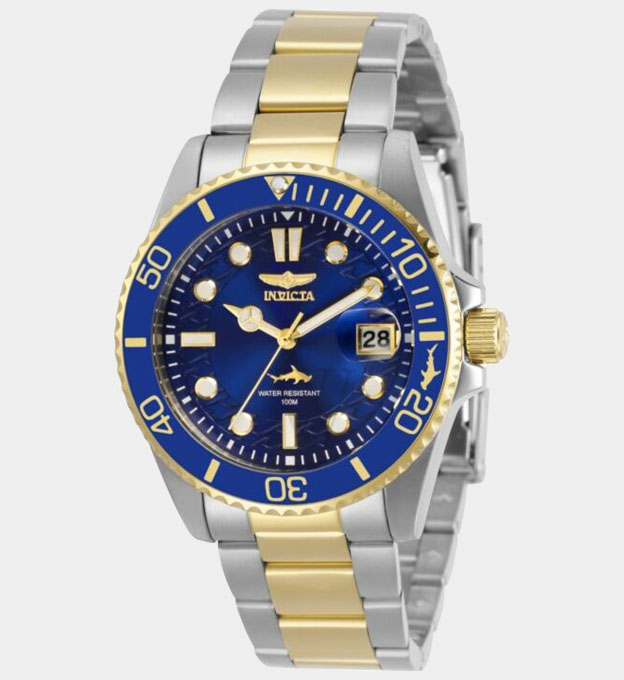 Invicta Watch Womens Yellow Gold Blue